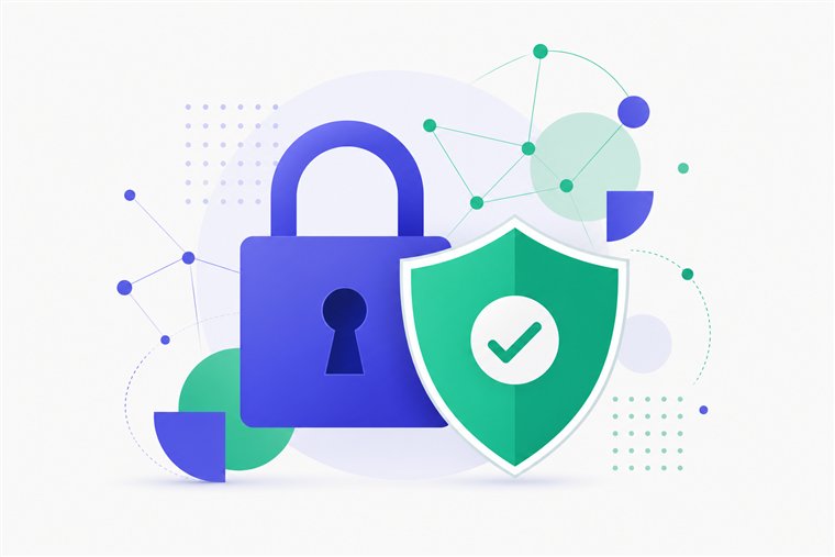 Cadenas numérique symbolisant la sécurité